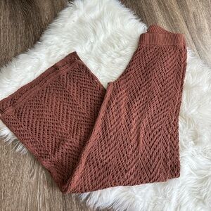 Wild Fable Textured Knit Pants in Warm Brown